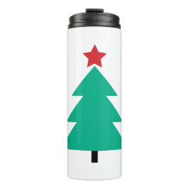 Termo Árbol de Navidad con franja roja y verde