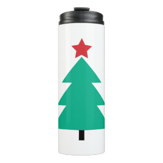Termo Árbol de Navidad con franja roja y verde