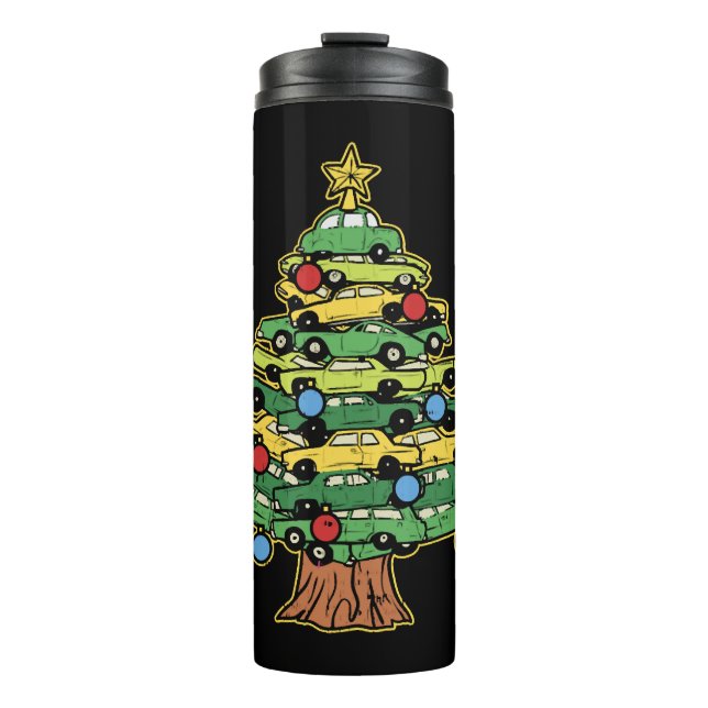 Termo Árbol de navidad de coche coche coche coche navida (Anverso)