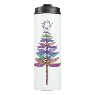 Termo Árbol de Navidad de la libélula