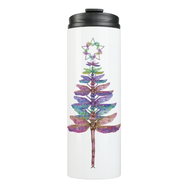 Termo Árbol de Navidad de la libélula (Anverso)