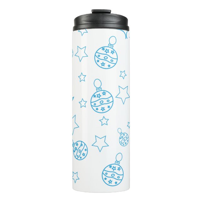 Termo Árbol de Navidad, estrellas y bolas - simple sin c (Anverso)