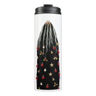 Termo Árbol de Navidad Peludo - Ornamento de Cabello de