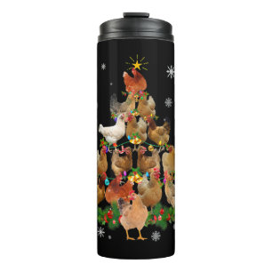 Termo Árbol de Navidad Pollo enciende divertidas navidad