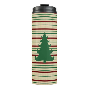 Termo Árbol de Navidad rayado