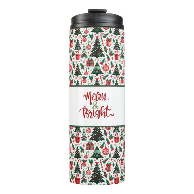 Termo Árbol de Navidad, regalos, caramelos (Anverso)