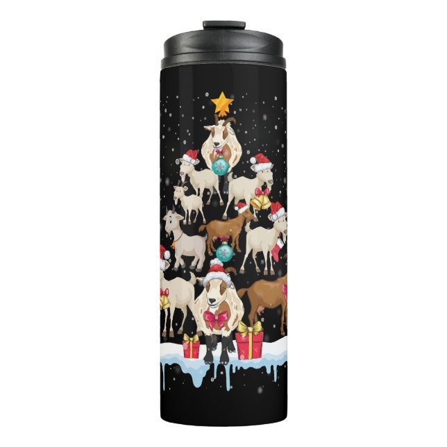 Termo Árbol de Navidad se va a la camiseta (Anverso)