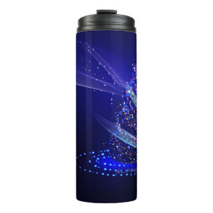 Termo Árbol de Navidad SlipperyJoe digital rojo translúc