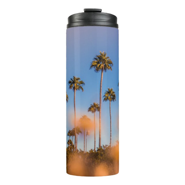 Termo Árbol de palma bajo cielo azul (Anverso)