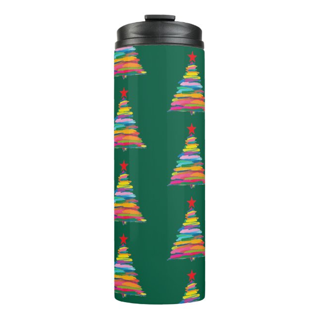 Termo Árbol de pincel abstracto (Anverso)