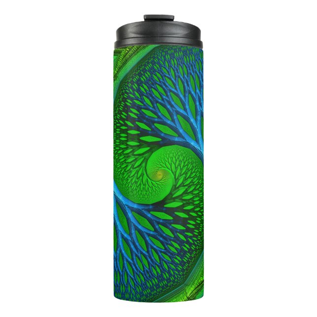 Termo Árbol De Vida Espiral Fractal (Anverso)