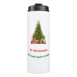 Termo Árbol navideño con estrella presenta vacaciones
