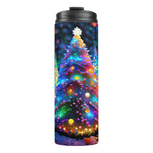 Termo Árboles de Navidad 3D brillantes