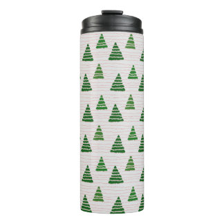 Termo Árboles de navidad con cuerdas de peras