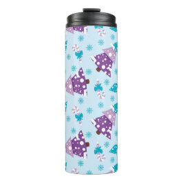 TERMO ÁRBOLES DE NAVIDAD DE INVIERNO PURPLE & TURQUISITO