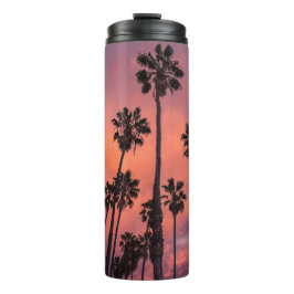 Termo Árboles de palmas en el tumbler de nombre personal