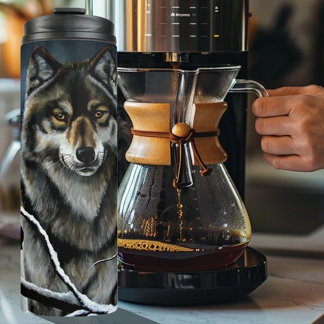 Termo Árboles populares del lobo de madera alfa (Subido por el creador)