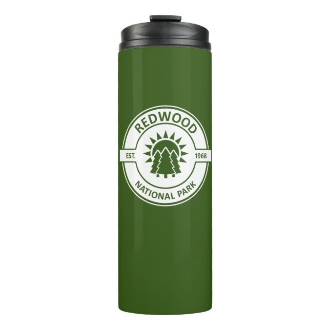 Termo Árboles solares del Parque Nacional de Redwood (Anverso)
