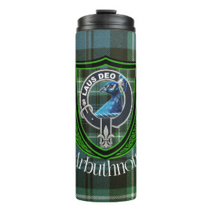Termo Arbuthnott Scottish Clan Tartan y Escudo