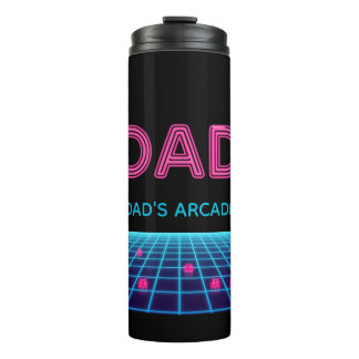 Termo Arcade Retro Neon PAPÁ Regalo Personalizado Cumple