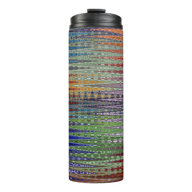 Termo Arcoiris de Zig Zag colorido - (Anverso)