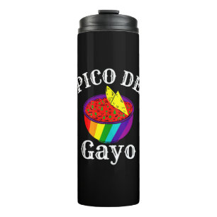 Termo Arcoiris LGBTQ Pico De Gayo Bandera del Orgullo Ga