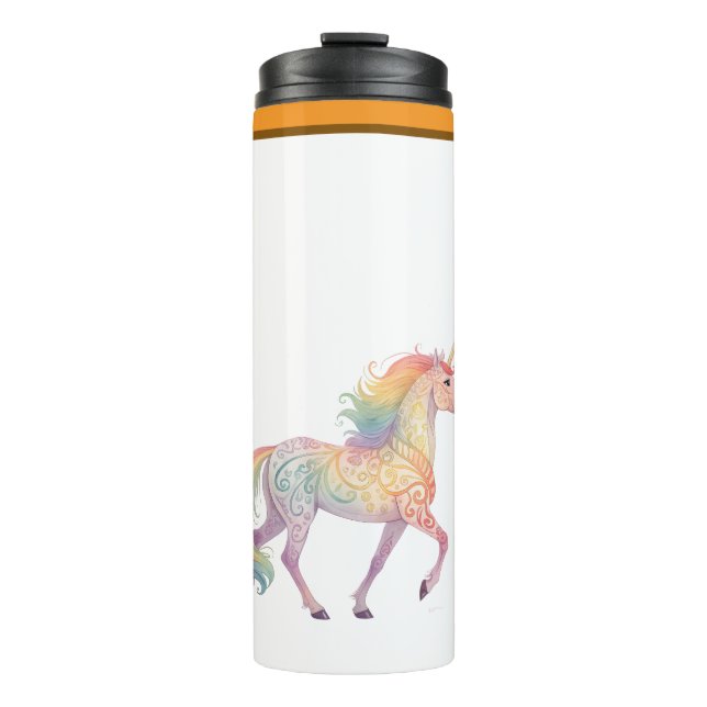 Termo Arcoíris Mágico Unicornio Personalizado  (Anverso)