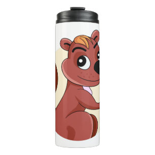 Termo Ardilla personalizado con cacahuete
