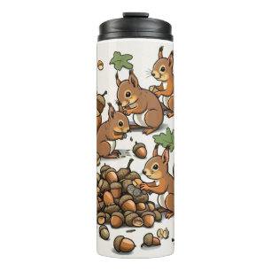 Termo "Ardillas alegres en el trabajo"