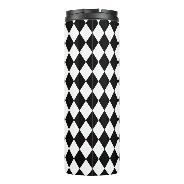 Termo Arlequín negro y blanco (Reverso)
