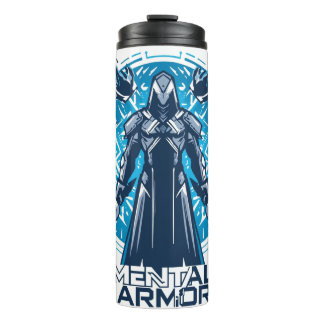Termo Armadura Mental - Figura Guerrera con Capucha
