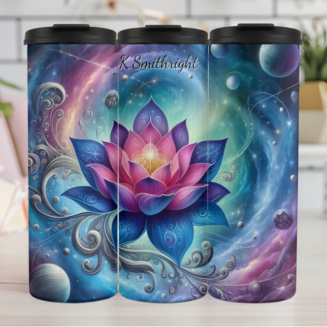 Termo Armonía de galaxia cósmica de flores de Lotus (Subido por el creador)
