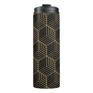 Termo Armonía Hexagonal: Elegancia Art Deco