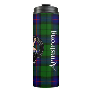 Termo Armstrong Clan Badge & Tartán