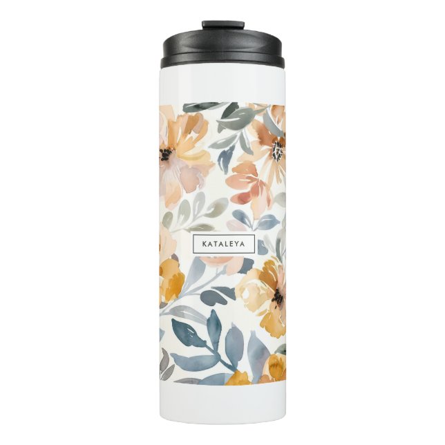 Termo Aroma Floral de Otoño Suave Pastel (Anverso)