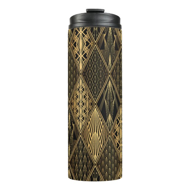 Termo Art Deco Black Gold Elegance (Anverso)