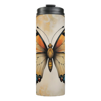 Termo Art Deco Butterfly Tumbler