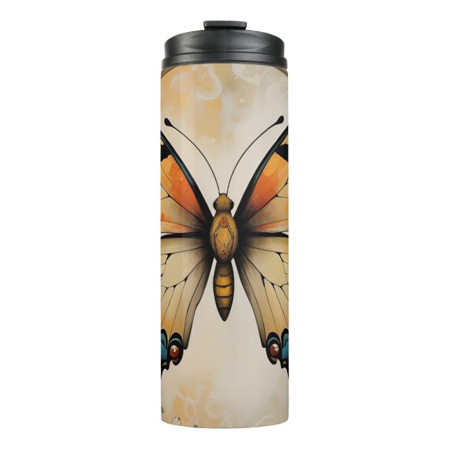 Termo Art Deco Butterfly Tumbler (Anverso)