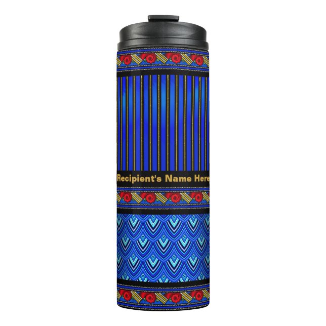 Termo Art Deco moderno - Estilo ruso (personalizado) (Anverso)