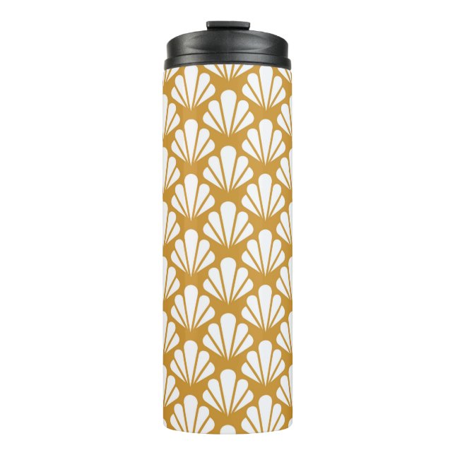 Termo Art Deco Seamless Pattern. Geometric Floral decora (Anverso)