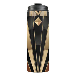 Termo Art Deco Sunburst Geometric Luxury Design