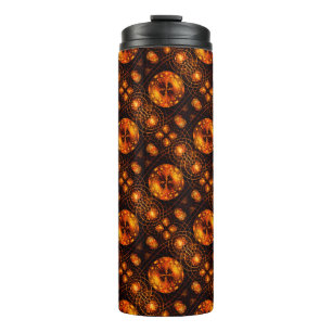 Termo Arte abstracto elegante boho moderno dorado Patrón