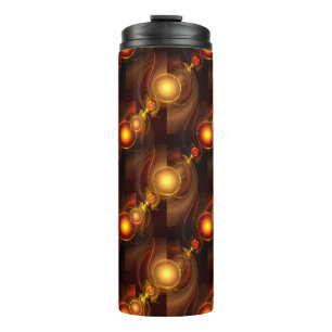 Termo Arte abstracto elegante boho moderno dorado Patrón