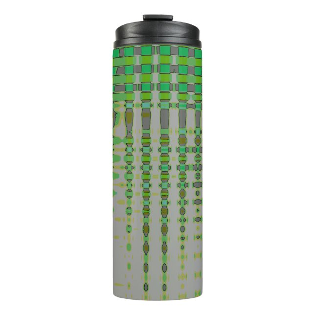 Termo Arte abstracto verde 1003 (Anverso)