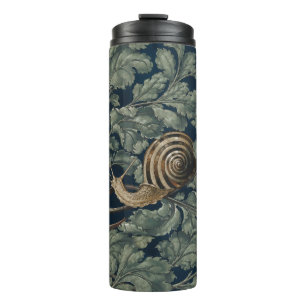 Termo Arte Antiguo Botánico Art Nouveau Caracol Antiguo