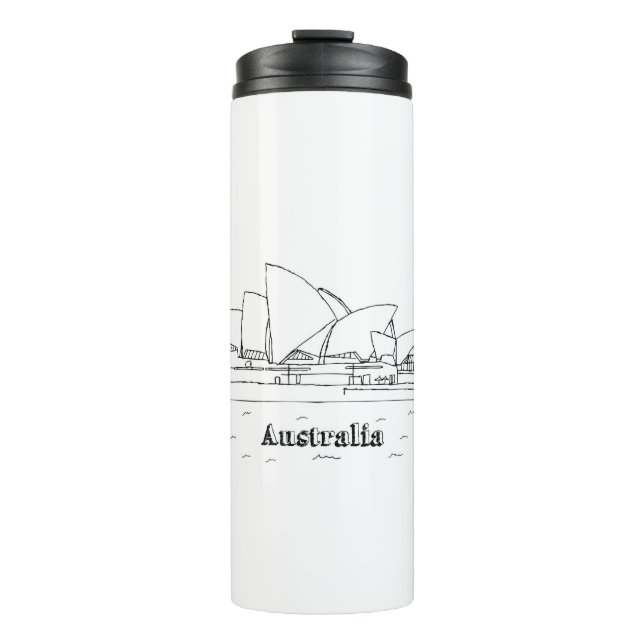 Termo Arte artístico de vacaciones de Sydney en Australi (Anverso)