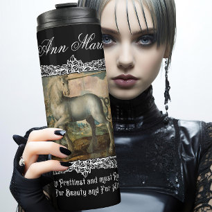 Termo Arte clásico gótico medieval unicornio personaliza