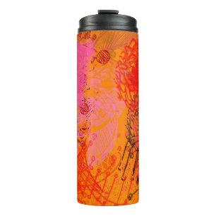 Termo Arte contemporáneo. La mano hizo arte. Textura col