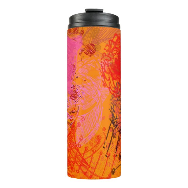 Termo Arte contemporáneo. La mano hizo arte. Textura col (Anverso)