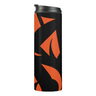 Termo Arte contemporáneo naranja / negro